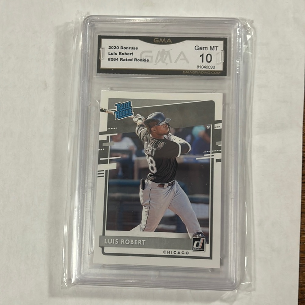 2020 Donruss Luis Robert Rated Rookie Graded GMA Gem Mint 10 #264